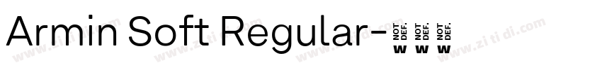 Armin Soft Regular字体转换